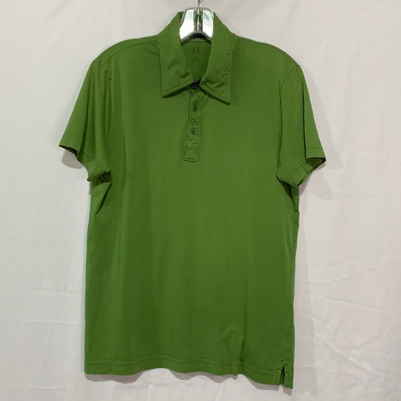 A|X Armani Exchange Green Polo Shirt Men’s Sz M - Picture 9 of 9
